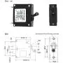 T Tocas 20A Toggle Single Pole Circuit Breakers Hydraulic Magnetic Circuit Protector AC or DC 80 V