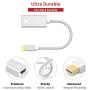 Mini DisplayPort to HDMI Adapter [Super Slim, Aluminum Shell, Nylon Braided] - iVanky Thunderbolt to HDMI Adapter for MacBook Air/Pro, Microsoft Surface Pro/Dock, Monitor, Projector and More - Silver