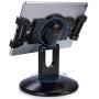 AboveTEK Retail Kiosk iPad Stand, 360° Rotating Commercial Tablet Stand, 6-13.5'' Ipad Mini Pro-Business Tablet Holder, Swivel Design for Store POS Office Showcase Reception Kitchen Desktop (Black)