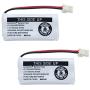 BAOBIAN 2.4V Ni-MH BT162342 BT262342 Battery for BT183342 BT283342 BT166342 BT266342 VTech CS6114 CS6419 CS6719 AT&T EL52300 CL80111 Cordless Phone (2 Pack)