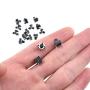 Auleswet 6x6x7mm Tactile Tact Push Button Switches Clicky 80 Pcs 4 Pin Dip Micro Panel PCB Momentary for Testing Breadboards Prototyping Easy to Solder in Springy Legs