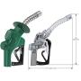 Husky 173310N-03 New VIII Heavy Duty Diesel Nozzle with Three Notch Hold Open Clip, Full Grip Guard and Green Hand Guard
