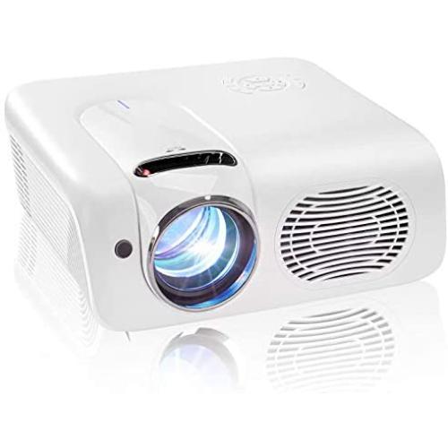 Colzer Video Projector,Native Full HD 1080P Surport Zoom LCD LED Home Theater Projector 8000 Lux Projector, ±50° Keystone Correction, Compatible with HDMI, Laptop,VGA,TV Stick