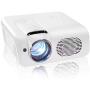 Colzer Video Projector,Native Full HD 1080P Surport Zoom LCD LED Home Theater Projector 8000 Lux Projector, ±50° Keystone Correction, Compatible with HDMI, Laptop,VGA,TV Stick