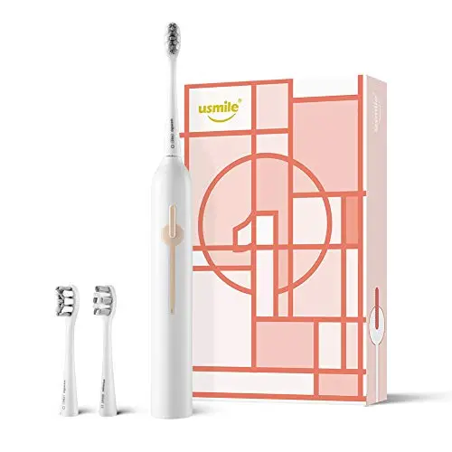 usmile P1 Sonic Electric-Toothbrush Last for 6 Months on One Charge with Replacement Brush Heads, Sensitive Gum Care, 6 Cleaning Modes Automatic Timer Rechargeable 2020 New