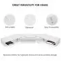 Tribesigns Triple 3 Shelf Monitor Stand Riser with Adjustable Length and Angle, White