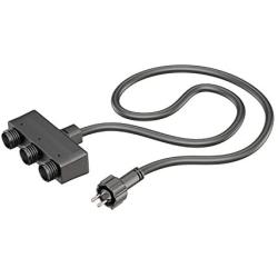 12V Low Voltage IP44 Triple Connector for Outdoor Garden Lights