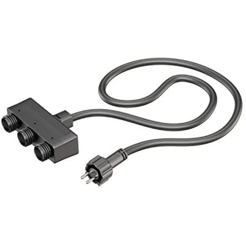 12V Low Voltage IP44 Triple Connector for Outdoor Garden Lights