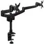 Mount-it! Dual Monitor Desk Mount Swivel Arm, Quick Connect with Combo Grommet and Clamp Base (MI-43111-BLK) Mount-it! Dual Monitor Desk Mount Swivel Arm, Quick Connect with Combo Grommet and Clamp Base (MI-43111-BLK)