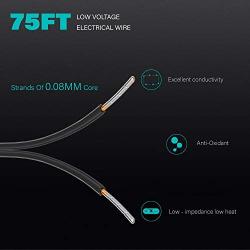 Malibu 18/2 Low Voltage Landscape Lighting Wire 75 feet 18 AWG Outdoor Electrical Cable for Garden Lights 9920-0075-18