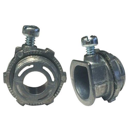 Morris Products 15052 BX/Flex Set Screw Box Connector, Zinc Die Cast, 3/8'' Trade Size
