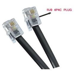 RJ9 4P4C Telephone Cord 5 Ft. Compatible with AWS Ship Elite Scale 5 Foot
