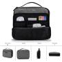 BAGSMART 3-Layer Travel Electronics Cable Organizer with Bag for 7.9'' Tablet, iPad Mini, Hard Drives, Cables, Charger, Kindle, Grey