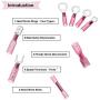 240 PCS Heat Shrink Wire Connector Kit, HandsEase Insulated Waterproof Electrical Crimp Marine Automotive Terminals Set -Ring, Fork, Hook, Spade Butt