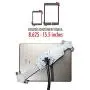 CTA Digital: Heavy-Duty Height-Adjustable Rotating Tablet Stand with Gooseneck, Locking Wheels, Fits 10.2-Inch (7th & 8th Gen.), iPad Air 3, 12.9-Inch iPad Pro & More, Silver, Universal (PAD-HFS) CTA Digital: Heavy-Duty Height-Adjustable Rotating Tablet Stand with Gooseneck, Locking Wheels, Fits 10.2-Inch (7th & 8th Gen.), iPad Air 3, 12.9-Inch iPad Pro & More, Silver, Universal (PAD-HFS)