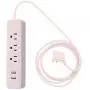 Globe Electric - 78257 Designer Series Power Strip, Rose 3 Outlet