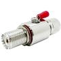 PL-259 Lightning Surge Protector UHF Lightning Arrestor PL259 Male to SO239 Female Bulkhead for CB Ham Base Antennas