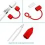 Fintie 3 Pieces Bundle Compatible with Apple Pencil Cap Holder, Nib Cover, Adapter Tether for Apple Pencil 1st Generation, iPad 10.2, iPad 9.7, iPad Air 3rd Gen/iPad Pro 10.5 Pencil, Red