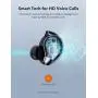 True Wireless Earbuds TaoTronics SoundLiberty 79 Smart AI Noise Reduction Technology for Clear Calls, Single/Twin Mode, 30H Playtime, USB Type C, IPX8, with Charging Case, Silver Black