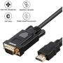 HDMI to VGA, Benfei 2 Pack HDMI to VGA 6 Feet Cable (Male to Male) Compatible for Computer, Desktop, Laptop, PC, Monitor, Projector, HDTV, Raspberry Pi, Roku, Xbox and More