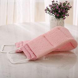 Deconovo Exfoliating Loofah Back Scrubber Durable Body Wash Shower Luffa Exfoliation Scrub With Straps for Men & Women, Pink, 1 lb