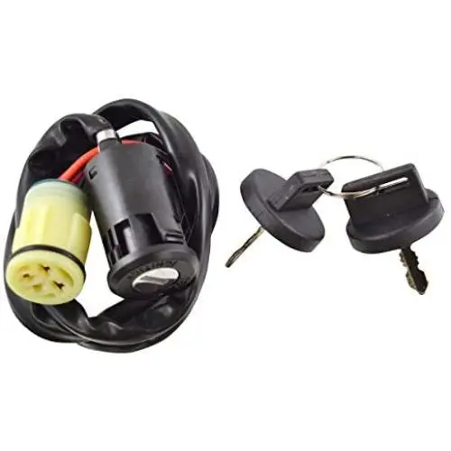 2-Pos. Ignition Key Switch for Honda TRX 350 400 420 Rancher TRX 450 500 Fourtrax Foreman TRX 500 Rubicon 1998-2014 | OEM Repl.# 35100-HP0-A70 35100-HP0-A71 35100-HP0-A00 35100-HP5-600 35100-HN0-670