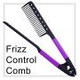 Herstyler Straightening Comb For Hair - Flat Iron Comb For Great Tresses - Hair Straightener Comb With A Grip, Hair Straightener Comb For Knotty Hair- Keratin Comb For Unkempt Hair, Get wooed (Purple)