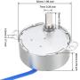 uxcell Synchronous Motor AC 100-127V 20-24RPM 50-60Hz CCW/CW 4W D Shaft