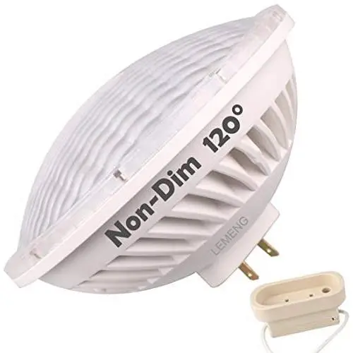 LeMeng Par56 LED Bulb 30W Flood Light Warm White (2700-3000K) WFL 120°Beam Angle, Non-dimmable, GX16D Base, Replace Par-56 300W Halogen Bulb