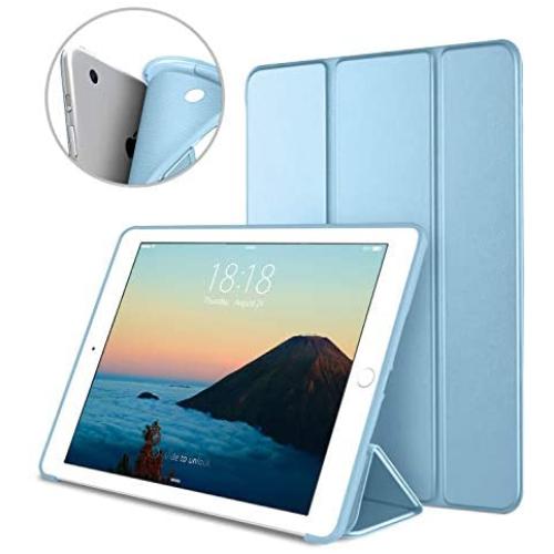 DTTO iPad Air 1st Edition Case, (NOT for iPad Air 2 and Air 3) Ultra Slim Lightweight Smart Trifold Stand with Flexible Soft TPU Back Cover [Auto Sleep/Wake], Sky Blue