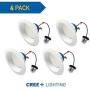 Cree Lighting, TRDL6-1102700FH50-12DE26-1-11004S-D, 6 inch LED Retrofit Downlight 100W Equivalent, 1100 lumens, Dimmable, Soft White 2700K, 50,000 hour rated life | 4-Pack,
