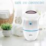 Electric Adsorption Foot Grinder, Pedicure Foot Care Tools, Speed Callus Remover for Dead Hard Cracked Dry Skin (Foot Grinder White)