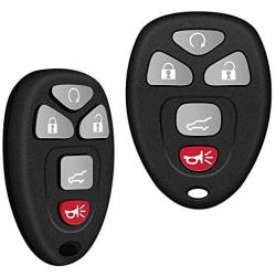 VOFONO Car Key Fob 5 Buttons Flip Keyless Remote Control Key Fob for GMC Acadia Yukon/Cadillac Escalade SRX/Chevy Suburban Tahoe Traverse/Buick Enclave FCC ID: OUC60270, OUC60221(Pack of 2)