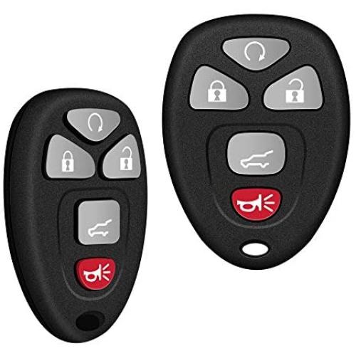 VOFONO Car Key Fob 5 Buttons Flip Keyless Remote Control Key Fob for GMC Acadia Yukon/Cadillac Escalade SRX/Chevy Suburban Tahoe Traverse/Buick Enclave FCC ID: OUC60270, OUC60221(Pack of 2)
