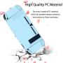 BRHE Dockable Switch Protective Case Cover for Nintendo Switch Joy-Con Controllers with Glass Screen Protector, Anti-Scratch Shock-Absorption Grip Cover - Blue