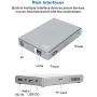 PTVDISPLAY Mini Video hd Projector-Portable Movie Phone dlp Projector, Support WiFi, Bluetooth, with HDMI in/USB/SD Slot.