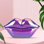 Bewinner1 Home Landline Phone,Creative Purple Lips Shape Desktop Landline, European Style Electroplate Corded Telephones,Novel Portable Telephone with Number Storage for Home Office …