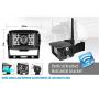 ZEROXCLUB Digital Wireless Backup Camera System Kit No Interference IP69 Waterproof Wireless Rear View Camera 7’’Wireless Reversing Monitor for RV/Truck/Semi-Trailer/Box Truck (WX02)