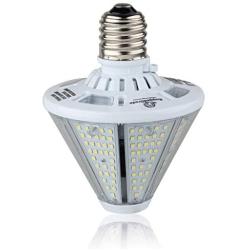 9,600 Lumen LED Post or High Bay Bulb – 80 Watt LED retrofit Bulb- 3000K Warm White- -E26 or E39 LED Reversible High Bay or Post Light Bulb - UL + DLC
