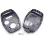 Replacement Key Fob Cover For Honda 2003-2012 Accord 2006-2013 Civic EX 2009-2015 Pilot 2005-2006 CR-V Ridgeline Odyssey Key Fob Case No Cutting Blade (2+1, Black)