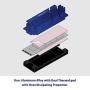 Vantec ICEBERQ M.2 NVMe/SSD Heat Sink with Thermal Pad (HS-NVME150-BL, Blue)