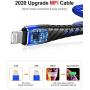 Long iPhone Charger Cable 10ft for [MFi Certified],(2 Pack) CyvenSmart 10 Foot Lightning Cable Fast Charging Cord 10 Feet for iPhone 11/11 Pro/11 Pro Max/XS/XS Max/XR/X/8/8 Plus/7/7 Plus-Blue