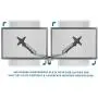 Mount-It! Dual Monitor Wall Mount with Articulating Gas-Spring Arms, VESA 75x75 mm and 100x100 mm, 19.8 lb weight capacity, Silver (MI-42114) Mount-It! Dual Monitor Wall Mount with Articulating Gas-Spring Arms, VESA 75x75 mm and 100x100 mm, 19.8 lb weight capacity, Silver (MI-42114)