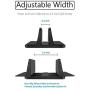 Adjustable Laptop Stand Dock | Compatible with All Laptops | Vertical Modern Aluminum Custom Fit Desktop Space-Saving (Black)
