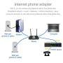 VOIP Gateway,Dual Ports Internet Phone Adapter with RJ45/Telephone Ports and Network Cable for Linksys PAP2T,Support SIP V2 Protocol, Fax and Multi-Voice Compression(US Plug)