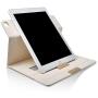 Thankscase Case for iPad Air 10.5'' (3rd Gen) / iPad Pro 10.5, Rotating Case Leather Cover with Pencil Holder, Swivel Case Bulid-in Wallet Pocket, Hand Strap for iPad Air 3rd Gen 10.5'' 2019 (Gold)