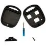 New 3 Buttons Remote Key Fob Case Shell Replacement for Lexus GS300 GS400 GS430 GX470 IS300 LS400 LS430 LX470 RX300 RX330 RX350 RX400h RX450h SC430 (Black)