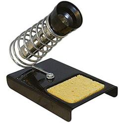 Liyafy Soldering Iron Holder Solder Iron Stand Black Base and 1PC Ball Shell Holder with Soldering Tip Cleaner