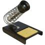 Liyafy Soldering Iron Holder Solder Iron Stand Black Base and 1PC Ball Shell Holder with Soldering Tip Cleaner