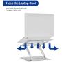 Besign LS05 Aluminum Laptop Stand, Ergonomic Adjustable Notebook Stand, Riser Holder Computer Stand Compatible with Air, Pro, Dell, HP, Lenovo More 10-15.6'' Laptops (Silver)